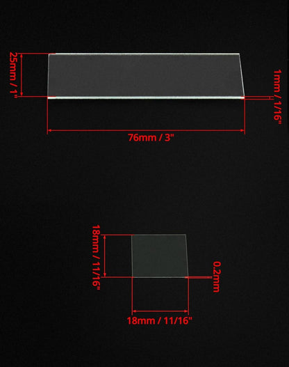 Objektträger Deckgläser biologische Mikroskopie 50 Stück 76x26mm 100