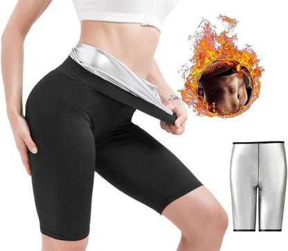 Sauna Shorts Damen Hot Thermo Leggings High Waist Sweatpants
