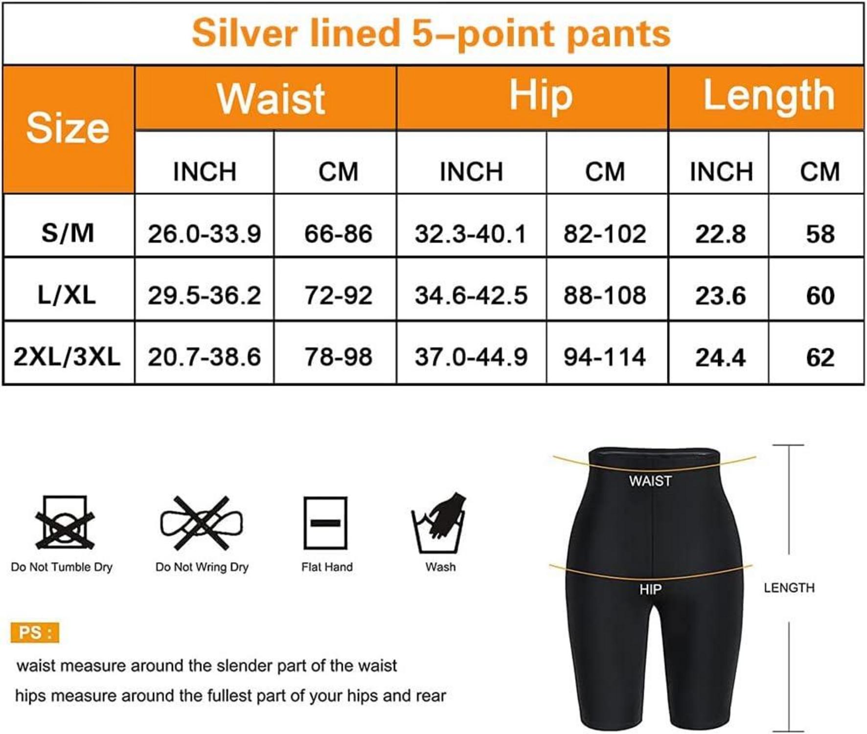 Hot Sauna Shorts Damen XXL-3XL Bauchweg Leggings Sweathose