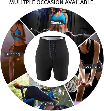 Saunahose Damen Sauna Fitness Sport Leggings Hohe Taille XXL-3XL