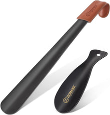 ZOMAKE Metall Schuhlöffel Set Schwarz 42cm & 19cm Stabil