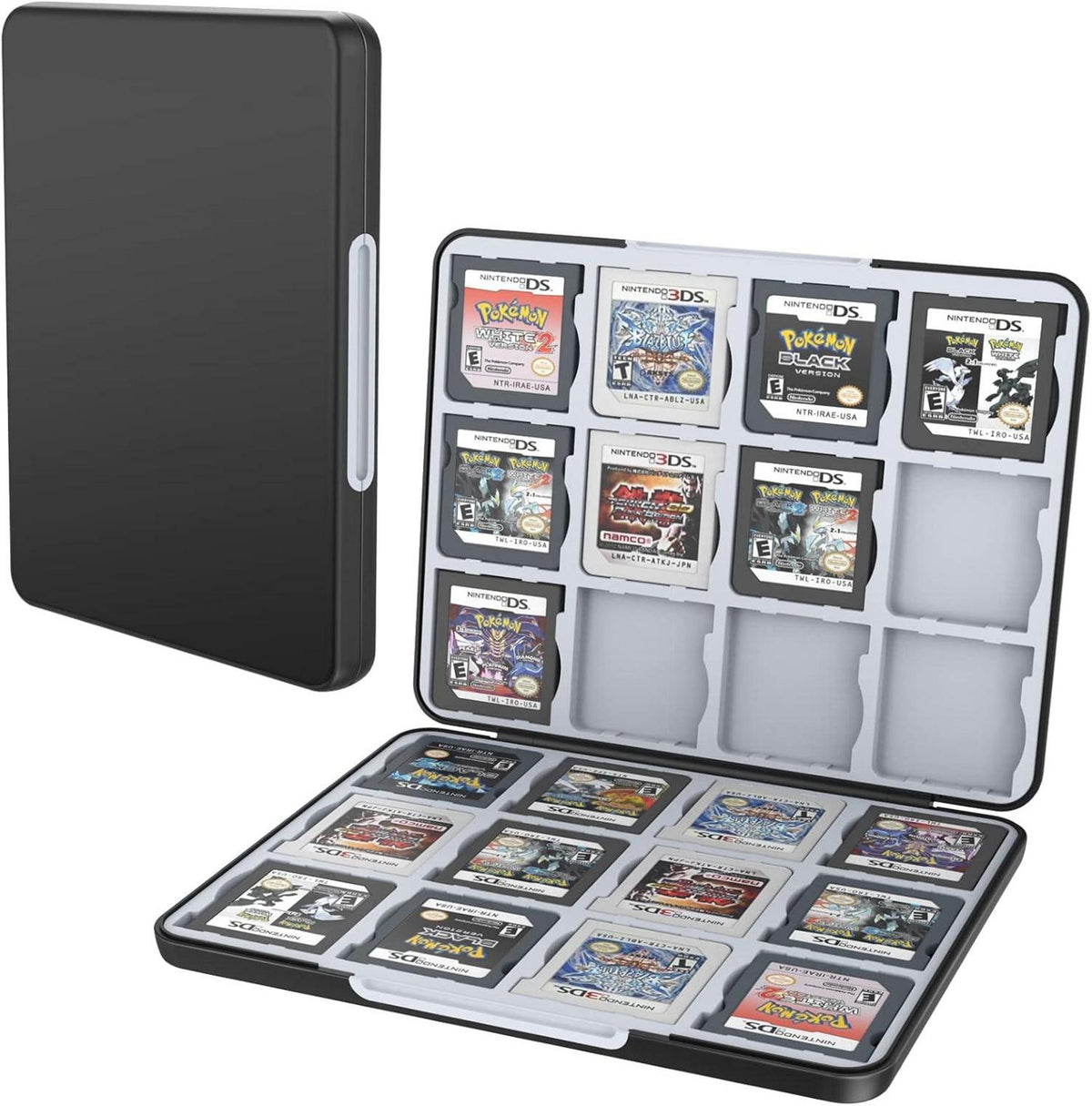 Spielkarten Aufbewahrungsbox für Nintendo DS 3DS 2DS Schwarz
