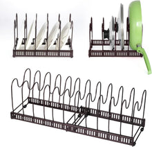 Pfannen- und Deckel-Organizer für die Küchenschrank-Organisation