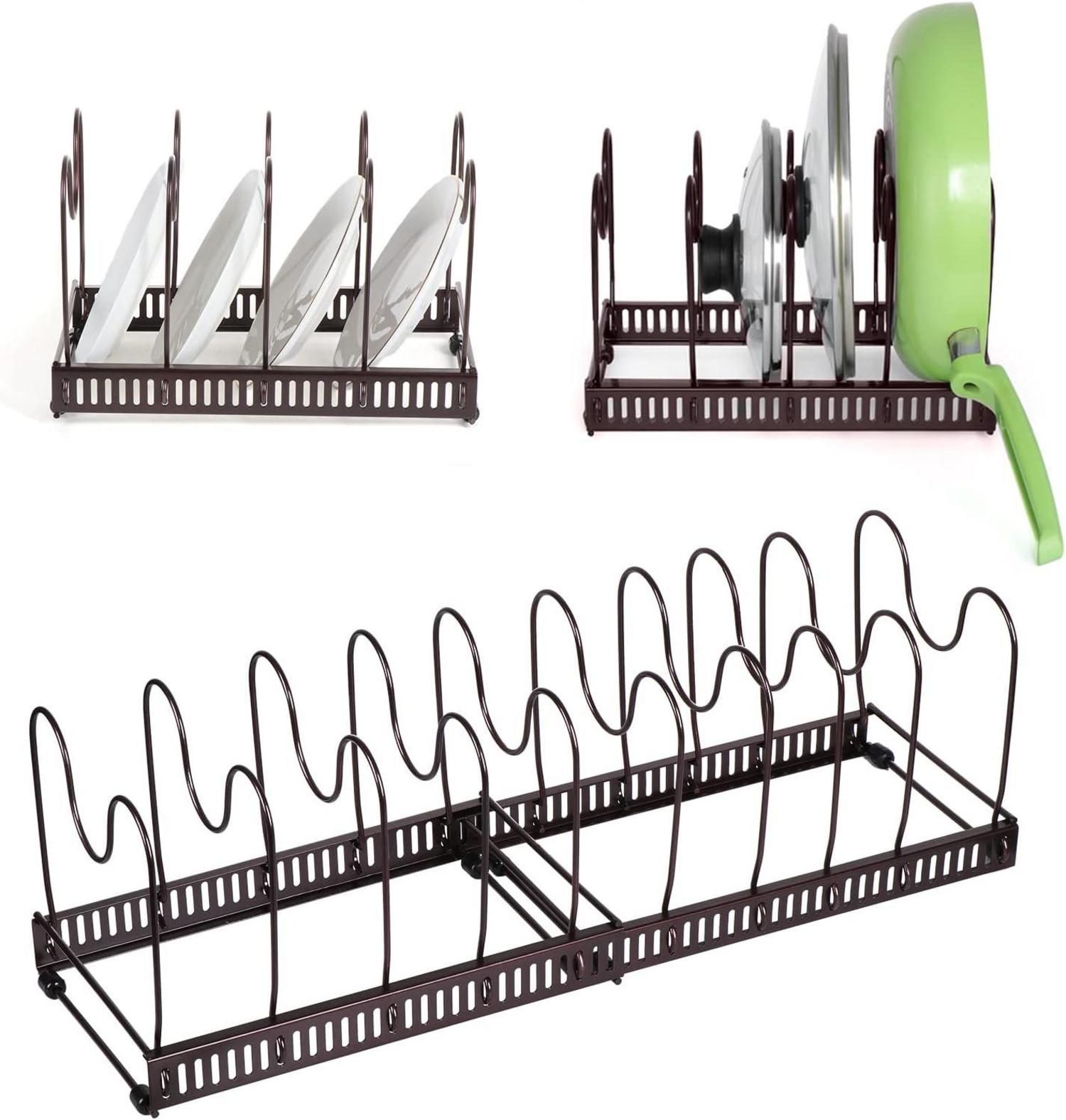 Pfannen- und Deckelorganizer für die Küche - Platzsparend und