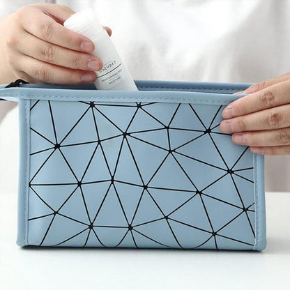 Kosmetiktaschen Set 3er Blau Transparent Unisex