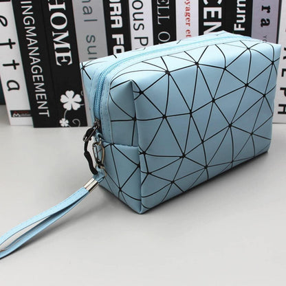 Kosmetiktaschen Set 3er Blau Transparent Unisex