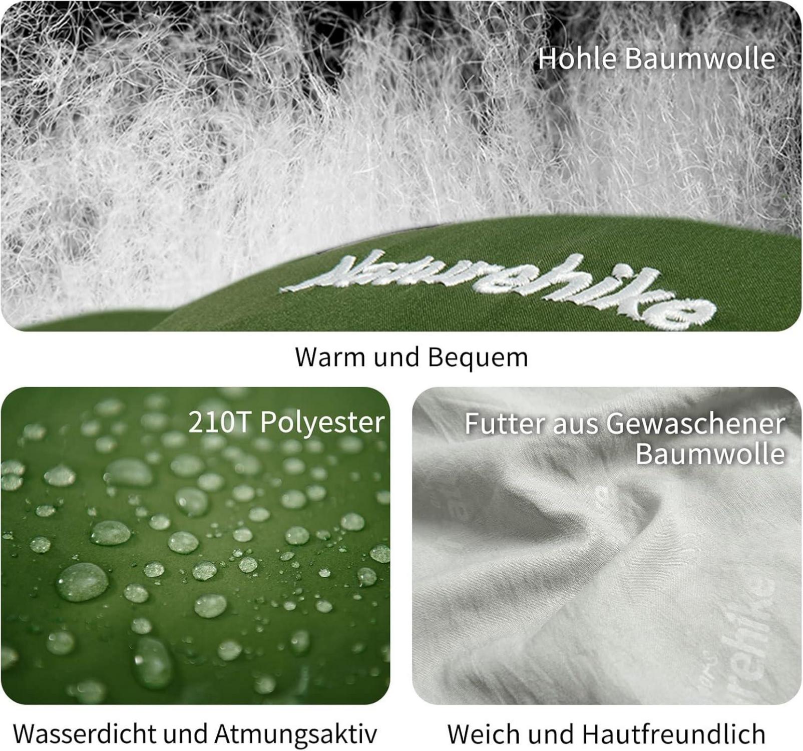 Leichter Rechteckiger Schlafsack für Outdoor Camping grün