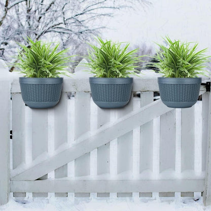 Hängende Pflanzgefäße 2 Stück Kunststoff Blumenampel Balkon Terrasse