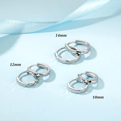 Silber Creolen Set 925 Sterling Silber Damen Ohrringe 3 Paar