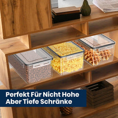 Vorratsdosen 4er Set mit Deckel und Etiketten 3.2L Luftdicht BPA frei