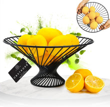 Obstkorb schwarz matt modernes Design Durchlüftung Obstschale