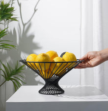 Obstkorb schwarz matt modernes Design Durchlüftung