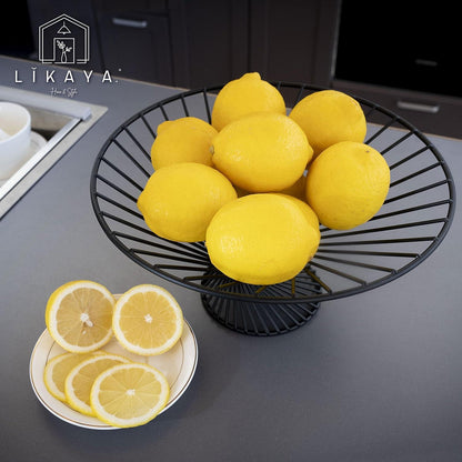 Obstkorb matt schwarz modernes Design Durchlüftung Obstschale Gemüsekorb