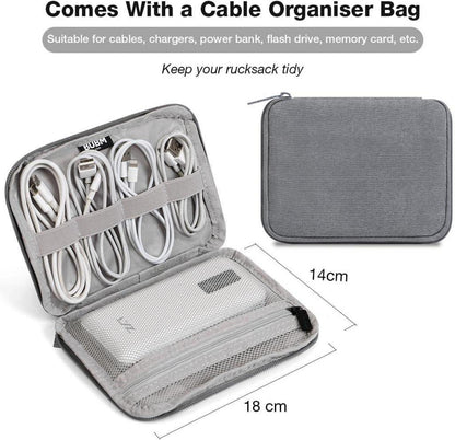 Lekesky Casual Rucksack Damen Diebstahlsicherer Laptoprucksack 15.6