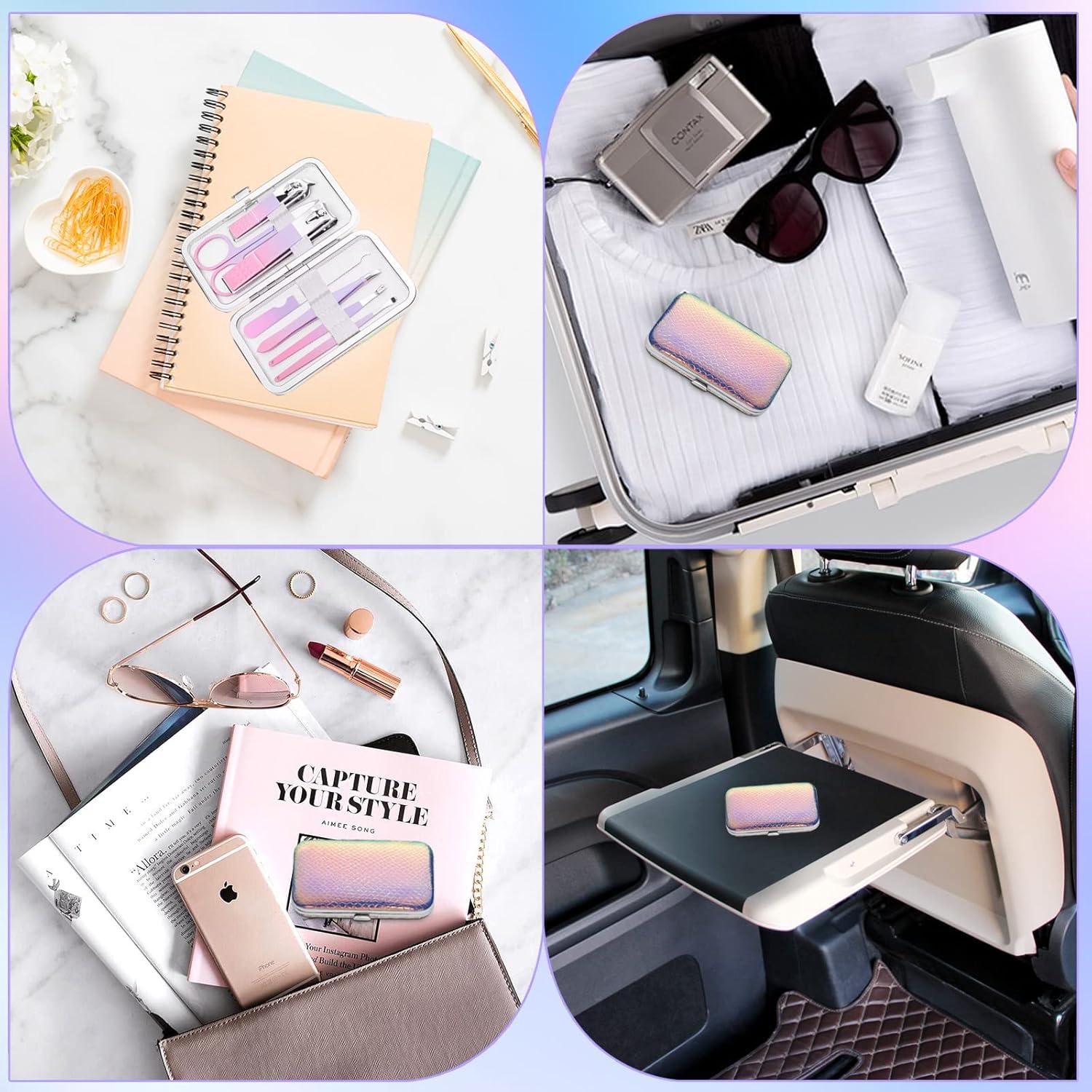 Maniküre Set 7-teilig Edelstahl mit Etui - Nagelknipser Pediküre Kit