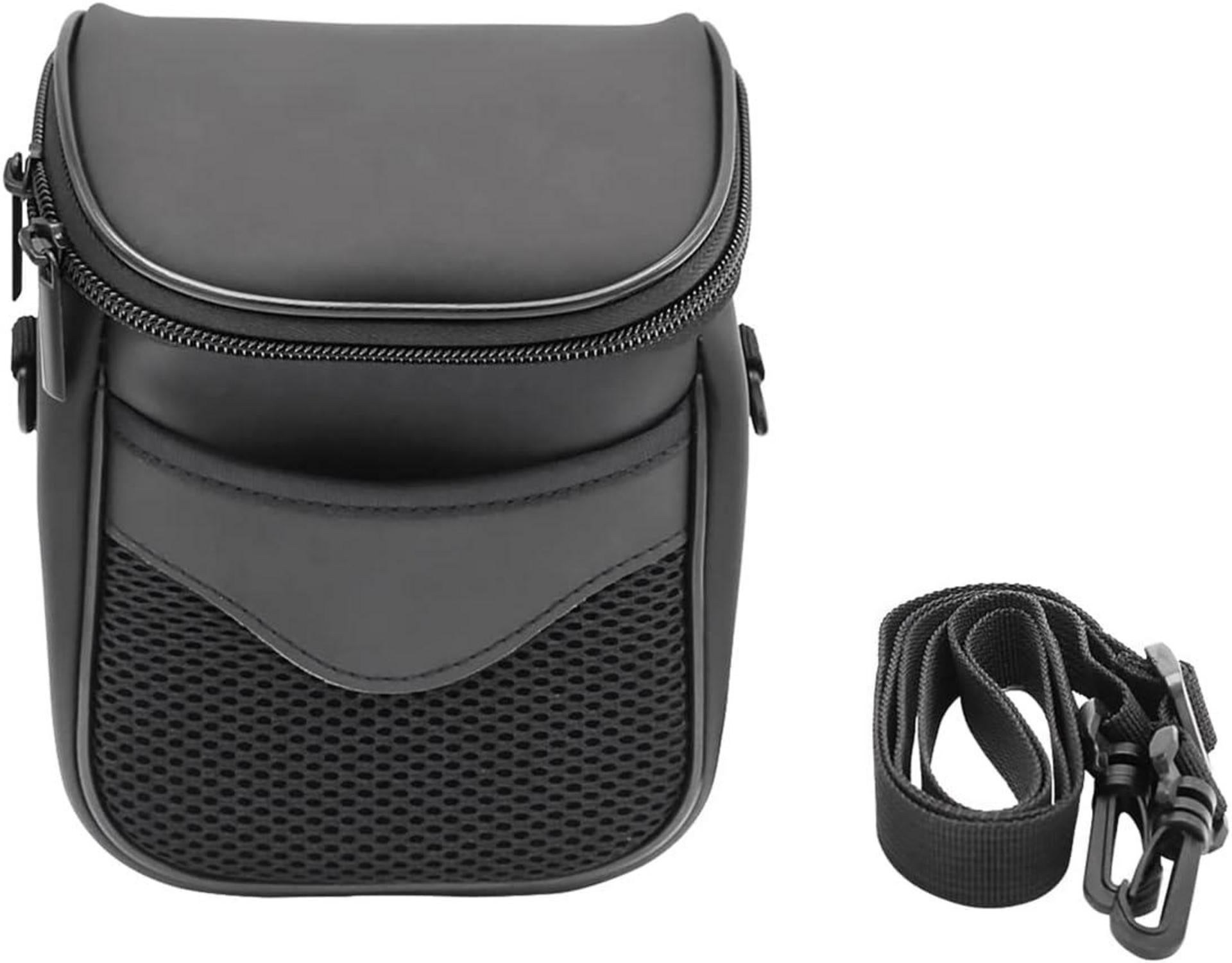 Kameratasche Umhängetasche PU Leder für Canon Nikon Schwarz