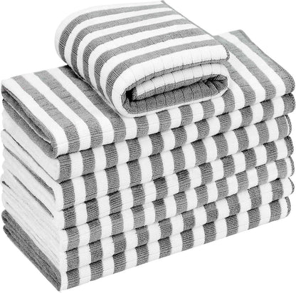 Mikrofaser Geschirrtücher Set super saugfähig 65x45 cm Grau