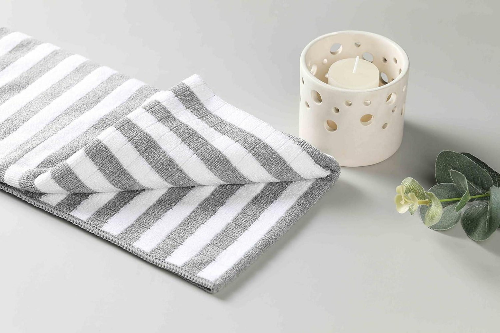 Mikrofaser Geschirrtücher Set super saugfähig 65x45 cm Grau