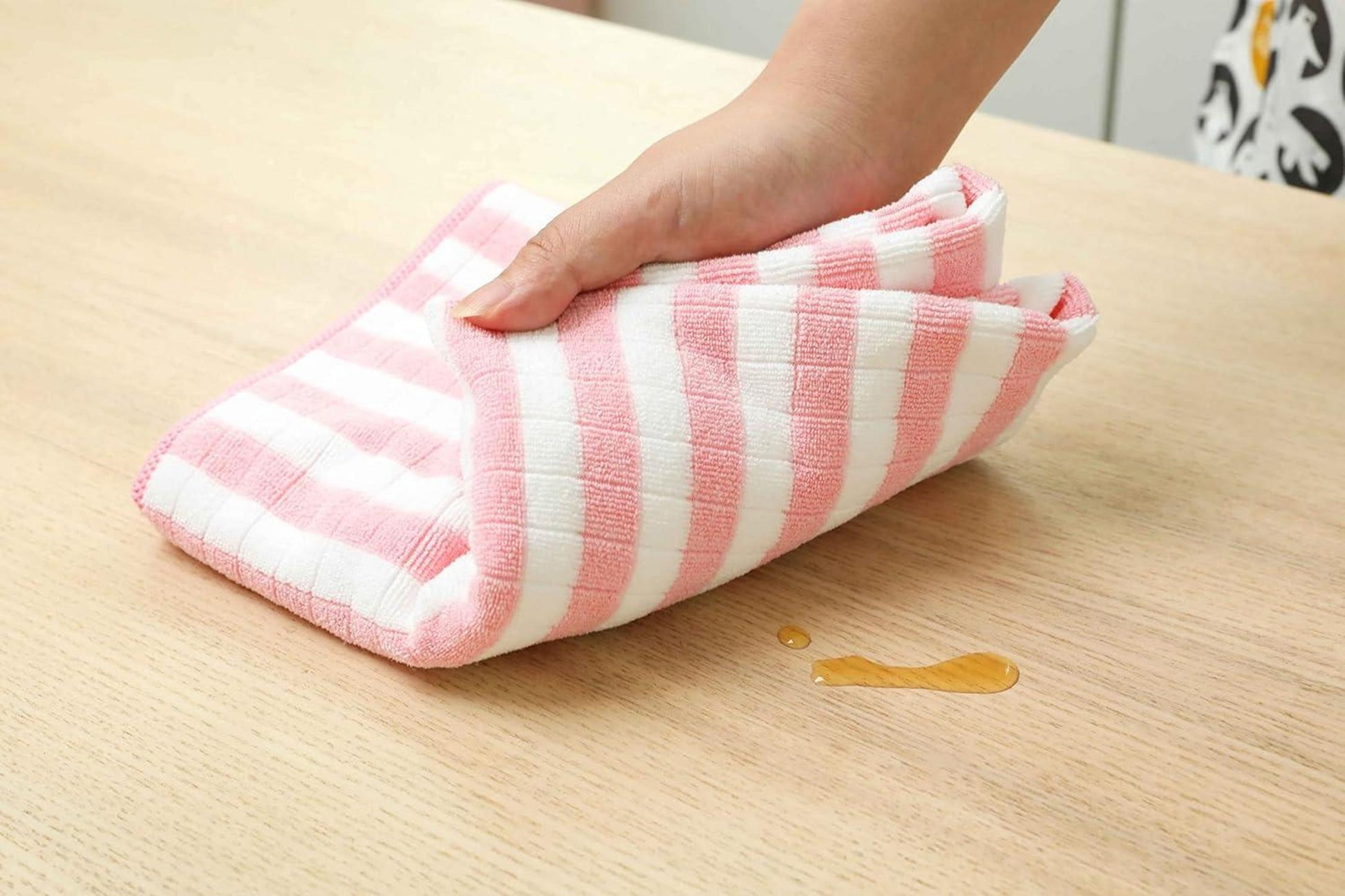 8er-Set Microfaser Küchentücher 65 x 45 cm Pink Schwere Qualität