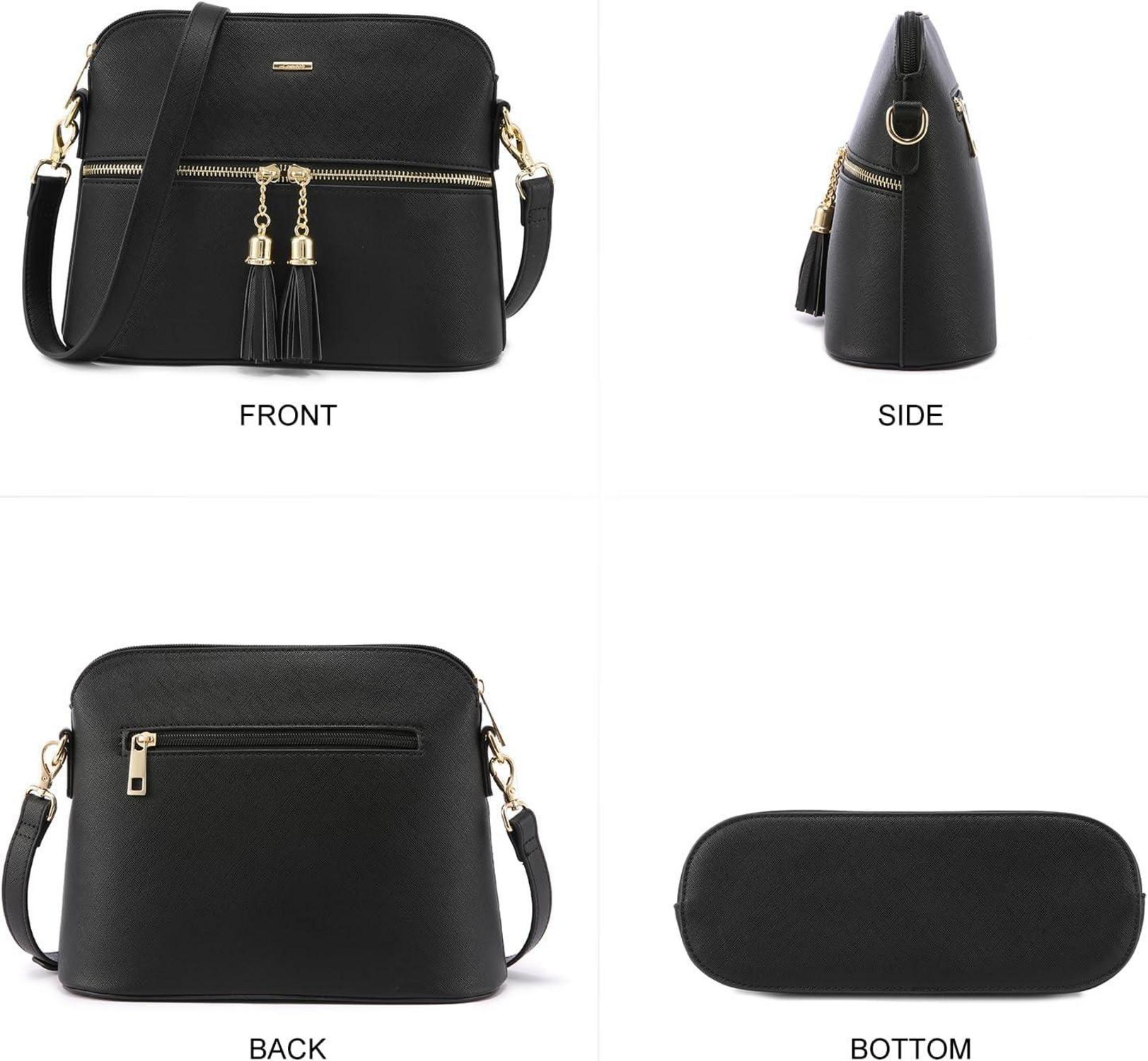 Damen Handtasche Set Shopper Schultertasche Leder Groß 3-teilig