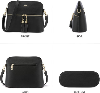 Damen Handtasche Set Shopper Schultertasche Leder Groß 3-teilig