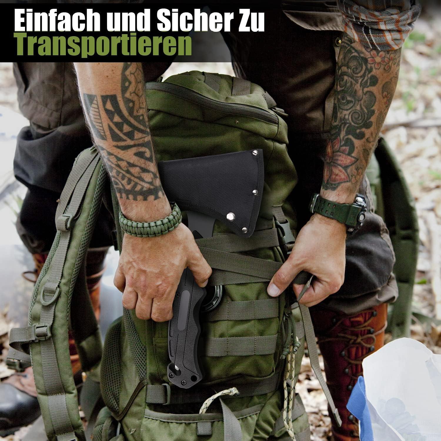 DRAGON RIOT Camping Outdoor Axt Beil 8-in-1 Survival Geschenk