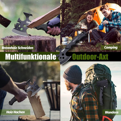 Outdoor Full Tang Axt Beil Survival Camping Geschenk 8-in-1 Männer