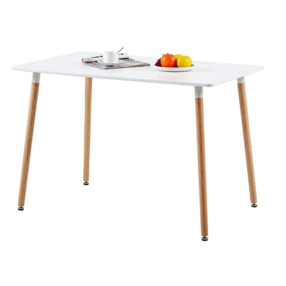Moderner Esszimmertisch Weiß 110x70 cm – Skandinavisch & Robust