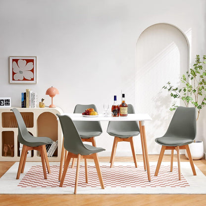 Moderner Esszimmertisch Weiß 110x70 cm – Skandinavisch & Robust