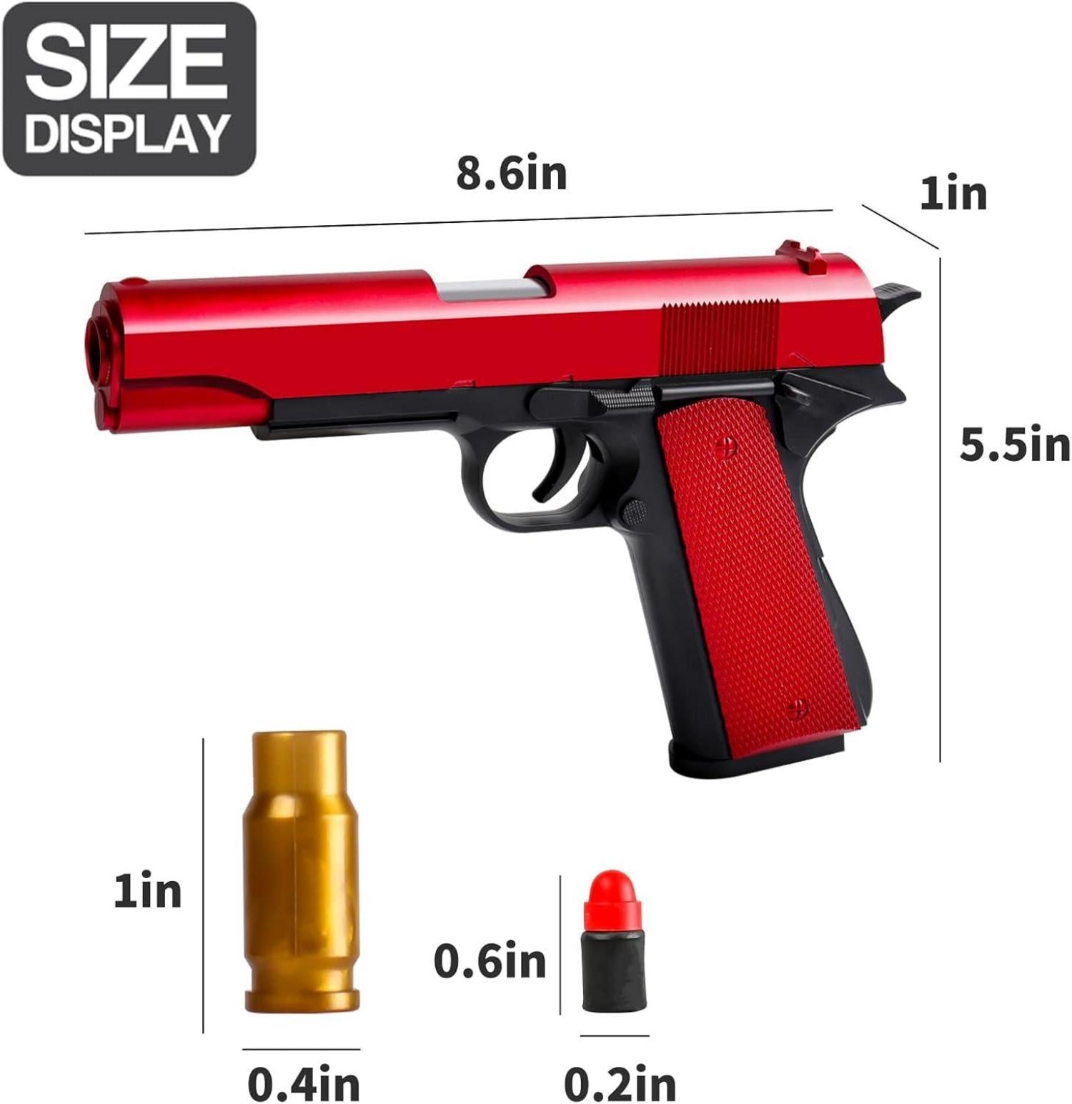 Kinder Spielzeugpistole Schaumstoff Blaster 60 Kugeln Geschenk