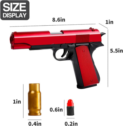 Kinder Spielzeugpistole Schaumstoff Blaster 60 Kugeln Geschenk