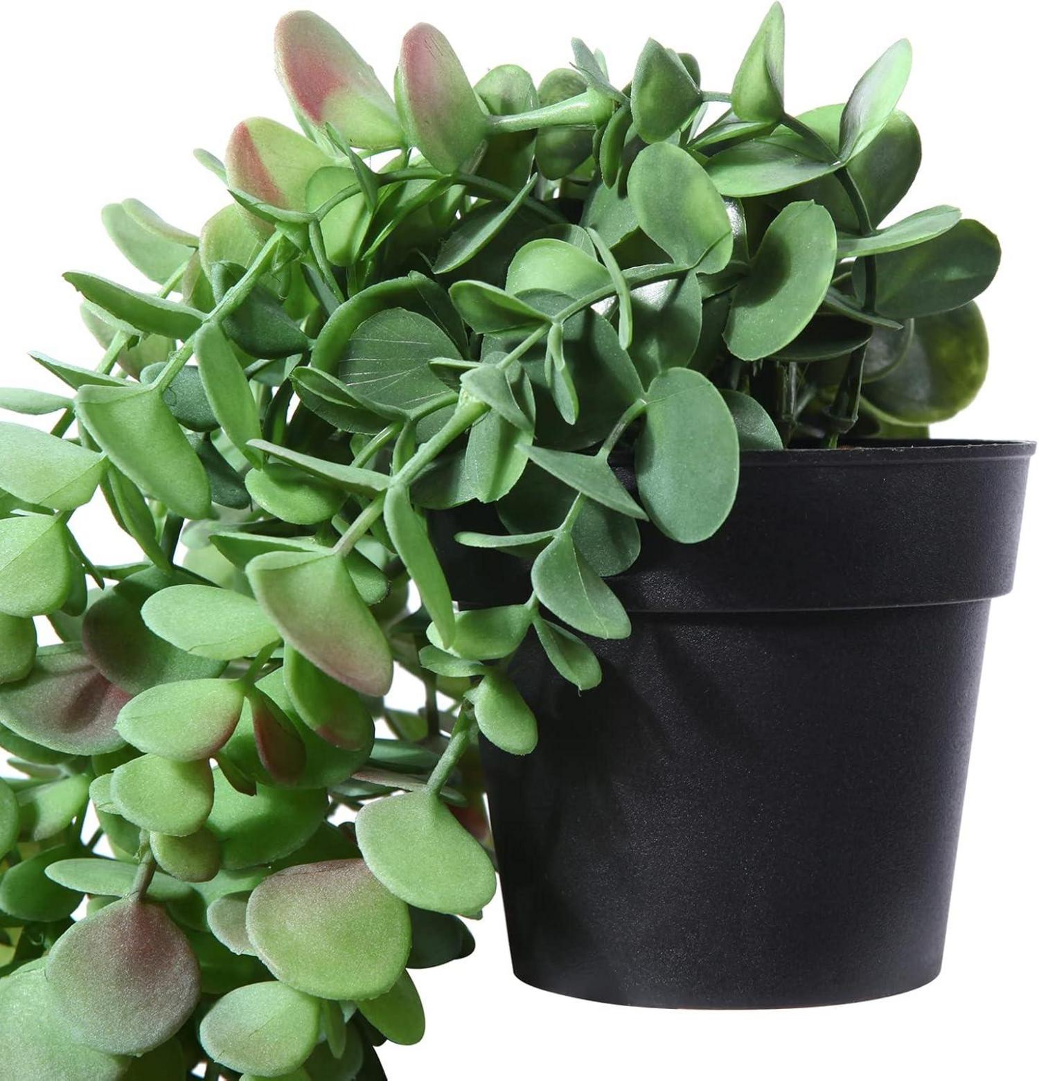 Künstliche Eukalyptus Hängepflanzen 50 cm Deko Wand Veranda (2er