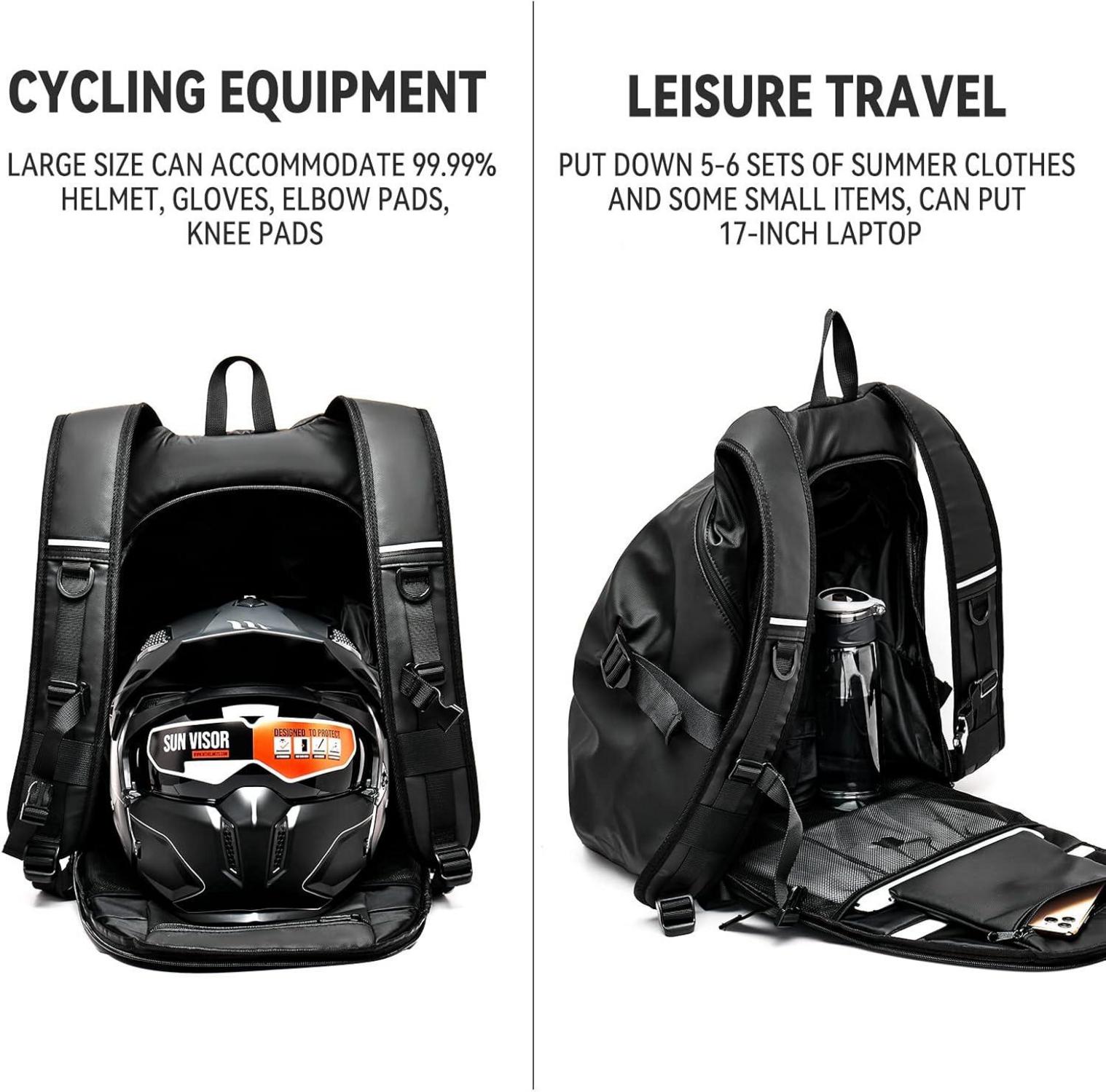 Motorradrucksack wasserdicht Helmrucksack Laptoptasche Rucksack