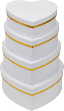 Geschenkbox Herzform 4er Set Aufbewahrungsbox