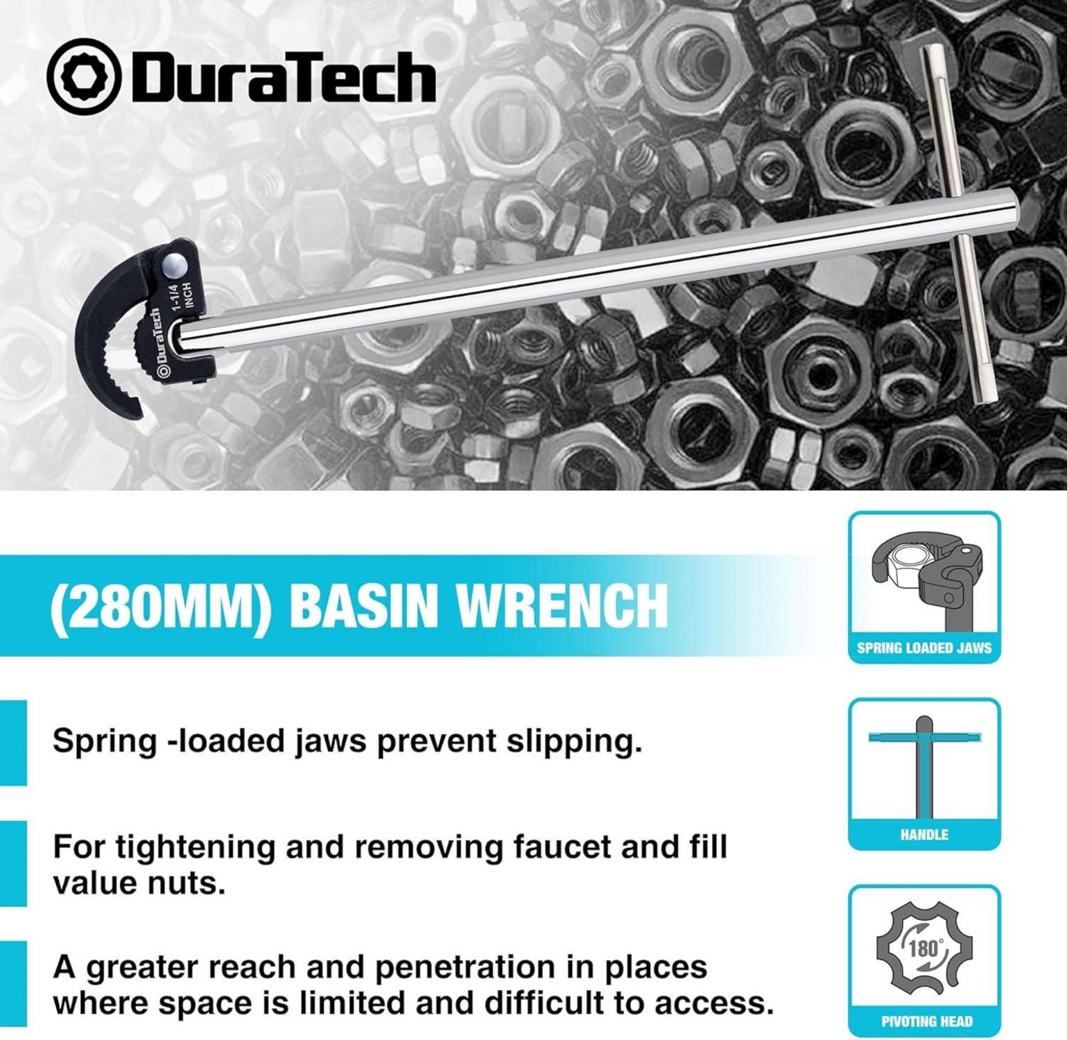 Verstellbarer Standhahnmutterschlüssel 280mm für Bad und Küche