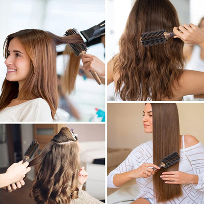 Rundbürste Wildschweinborsten Nylonborsten Styling Locken 30/60 mm