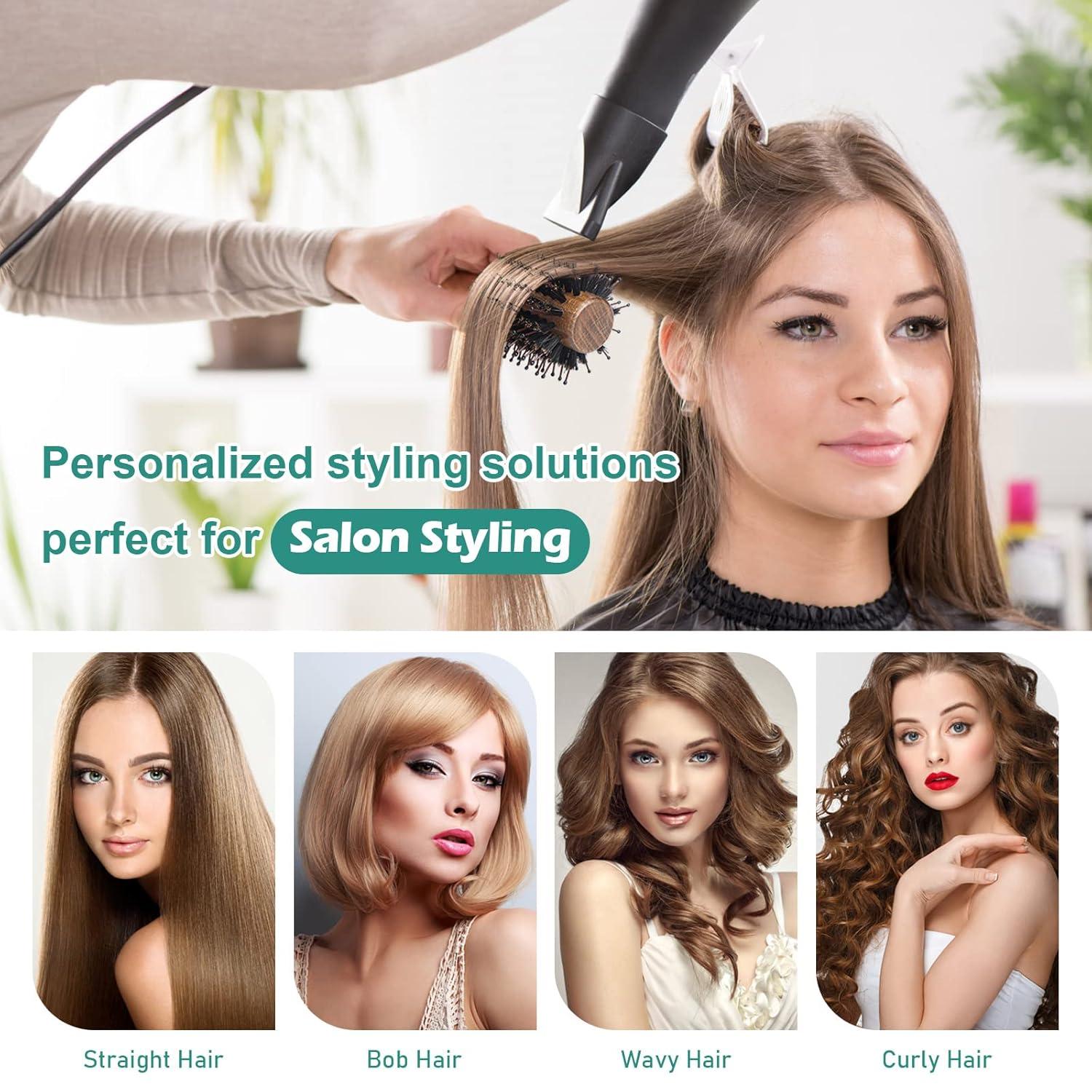 Rundbürste Wildschweinborsten Nylonborsten Styling Locken 23mm 55mm