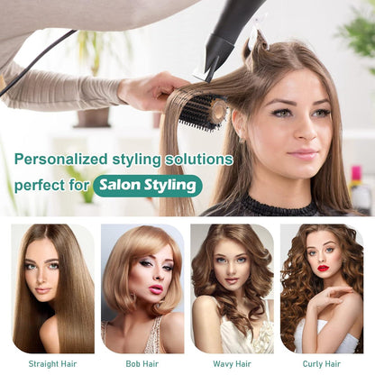 Professionelle Rundbürste für Locken Glätten Styling, Wildschweinborsten Nylonborsten, 40mm/70mm