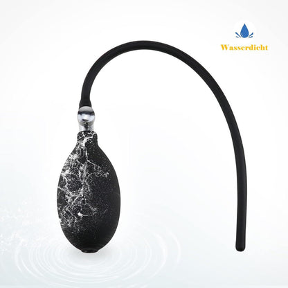 Aufblasbarer Harnröhren Dilator Silikon Penis Plug mit Pumpe SM Massage