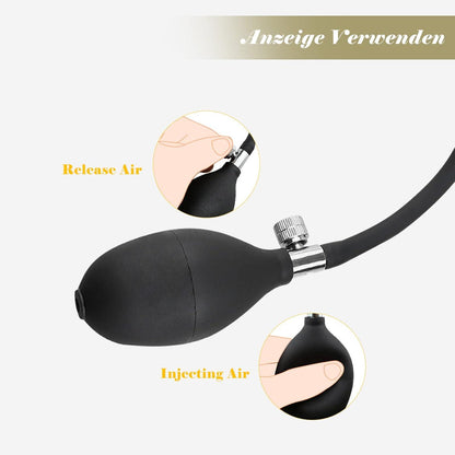 Aufblasbarer Harnröhren Dilator für Männer Silikon Penis Plug mit Pumpe Prostata Massage SM Sexspielzeug