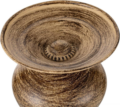 Sziqiqi Vintage Kerzenhalter 3er Set Metall Braun für Stumpenkerzen - Deko Wohnzimmer Badezimmer Hochzeit