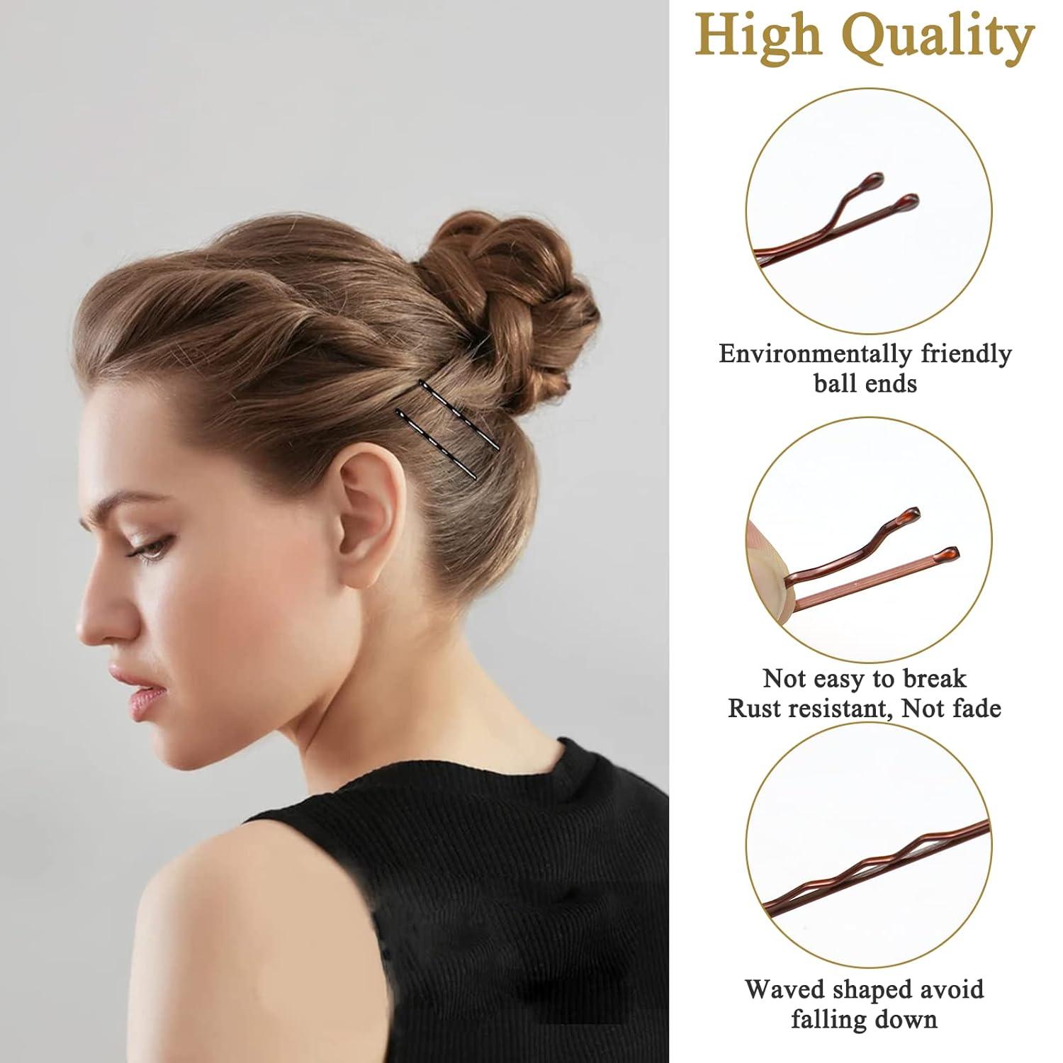 Metall Haarnadeln Wellenform Bobby Pins 200 Stück Set mit Aufbewahrungsbox