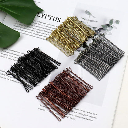 Metall Haarnadeln Wellenform Bobby Pins 200 Stück Set mit Aufbewahrungsbox
