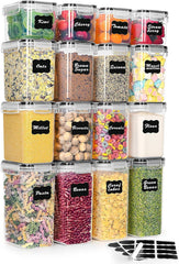 Vorratsdosen Luftdicht Set of 16 mit Deckel, BPA frei