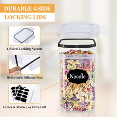 Vorratsdosen Set 16-teilig BPA frei Luftdicht Aufbewahrungsbox Küche Organizer Etiketten