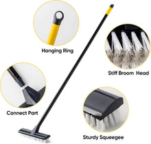 Yocada Bodenscheuerbürste 127 cm Griff 2-in-1 Schabbürste