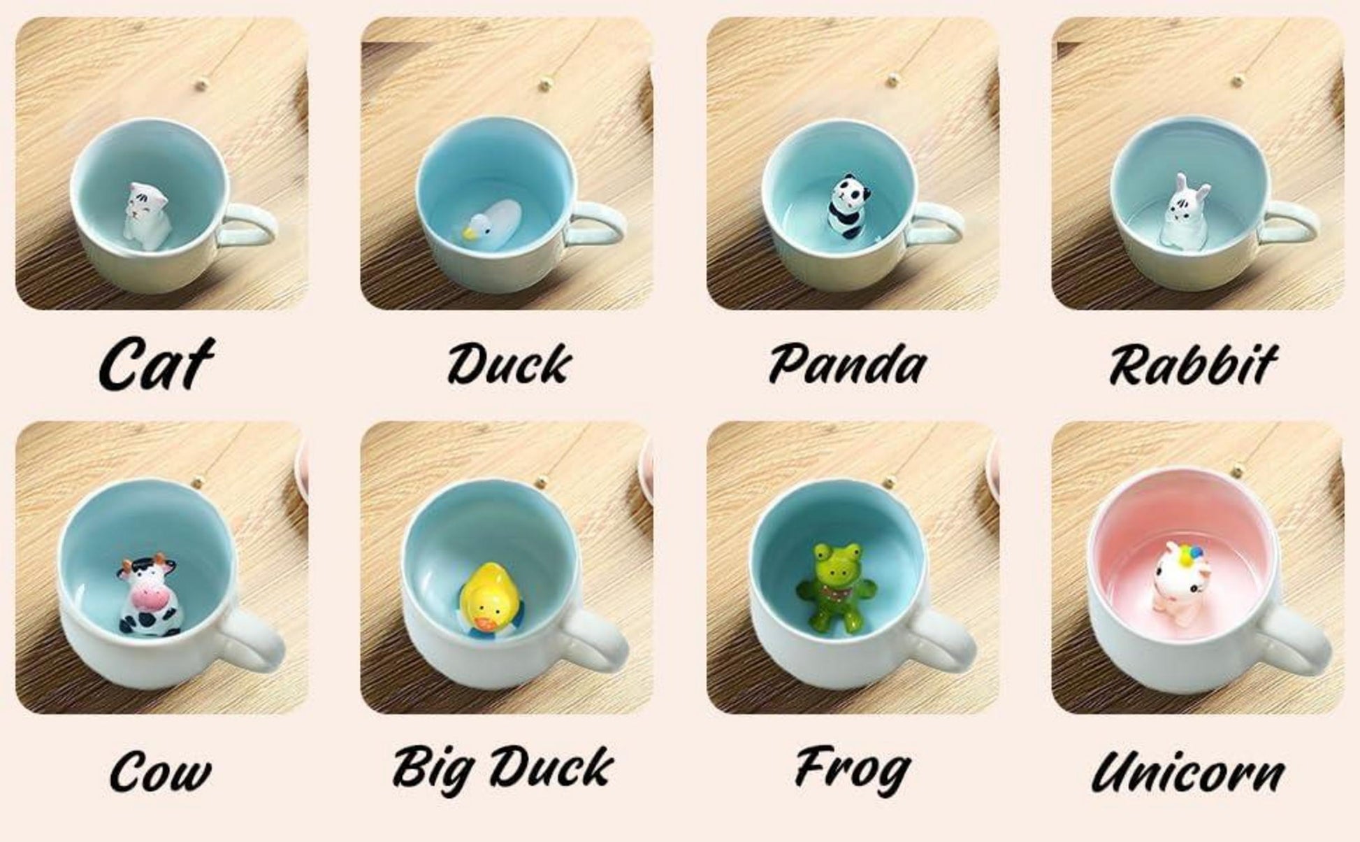 Süße Ente Keramik Kaffeebecher 3D Tier Tasse 230ml Morgen Geschenk