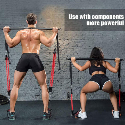 Pilates Bar Fitnessbänder Widerstandsbänder Resistance Bands Schwarz