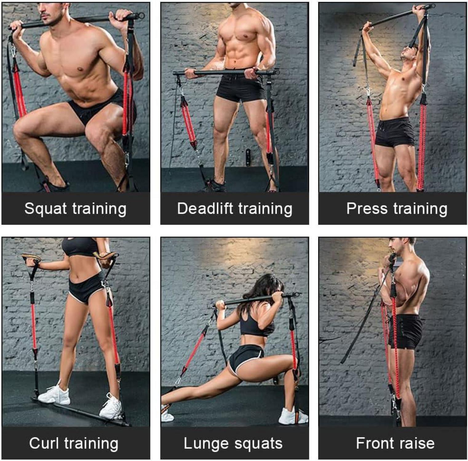 Fitnessbänder Widerstandsbänder Pilates Bar Resistance Bands