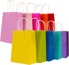 30 Stück Geschenktüten Kraftpapiertüten für Feiern 21x15x8cm